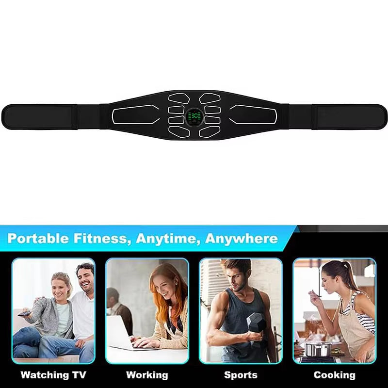 120Cm Abdominal Massager Waist Belt Fitness Equipment Muscle Toner Abdominal Muscle Training